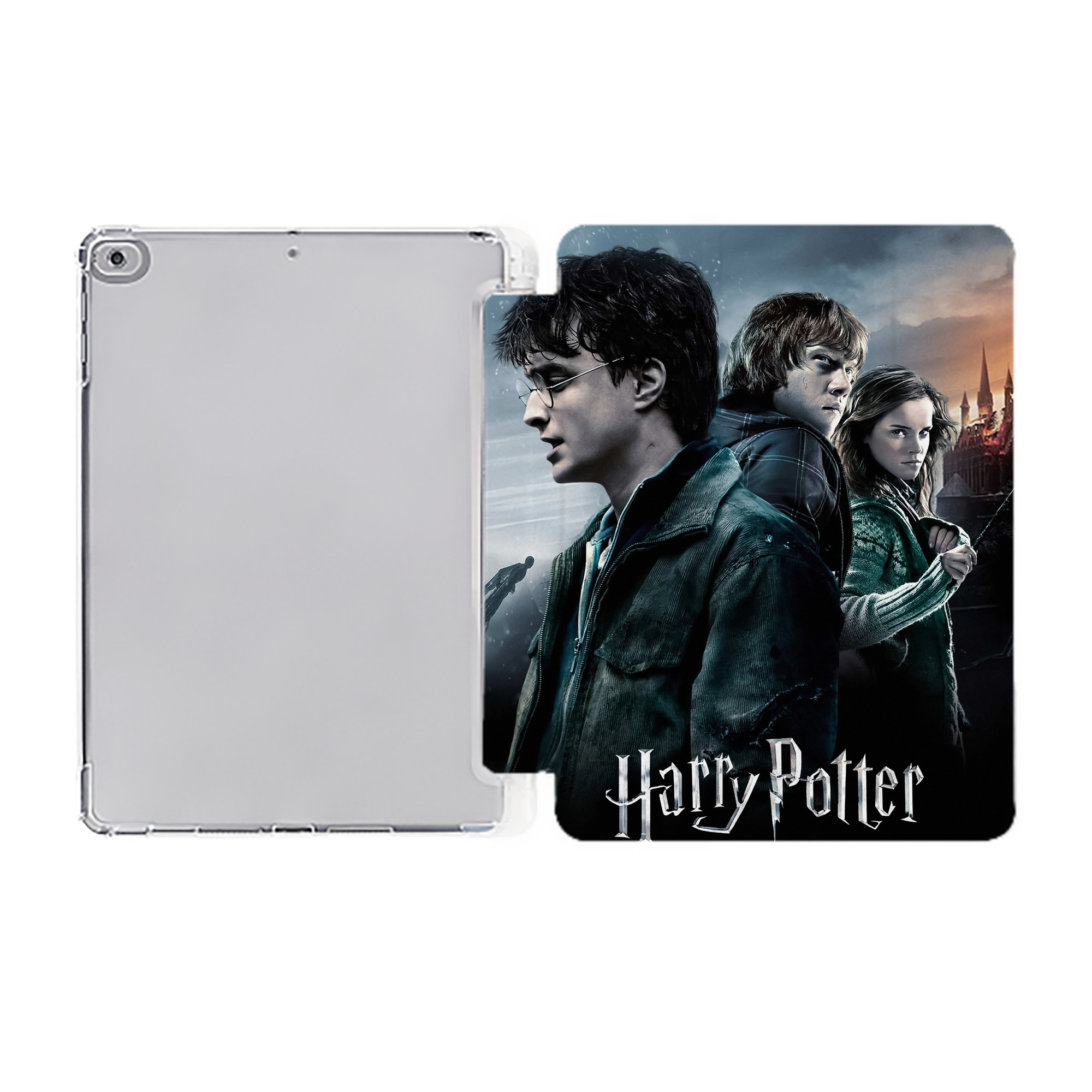 （画像用） Harry Potter ハリー・ポッターシリーズ IPad ケース ペン収納付き 三つ折りスタンド PUレザー×シリコン 対応機種9.5/10.5/10.9インチ